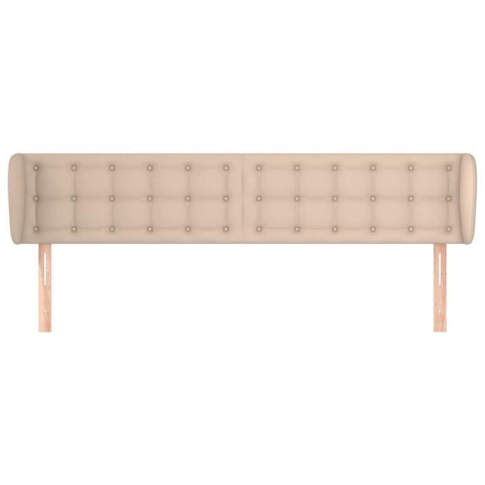 VidaXL Tête de lit avec oreilles Cappuccino 183x23x78-88 cm Similicuir3117251