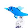 Dolphin Statue Clear Vivid Colorful Lovely Small Animal Glass Miniature Home Decoration
