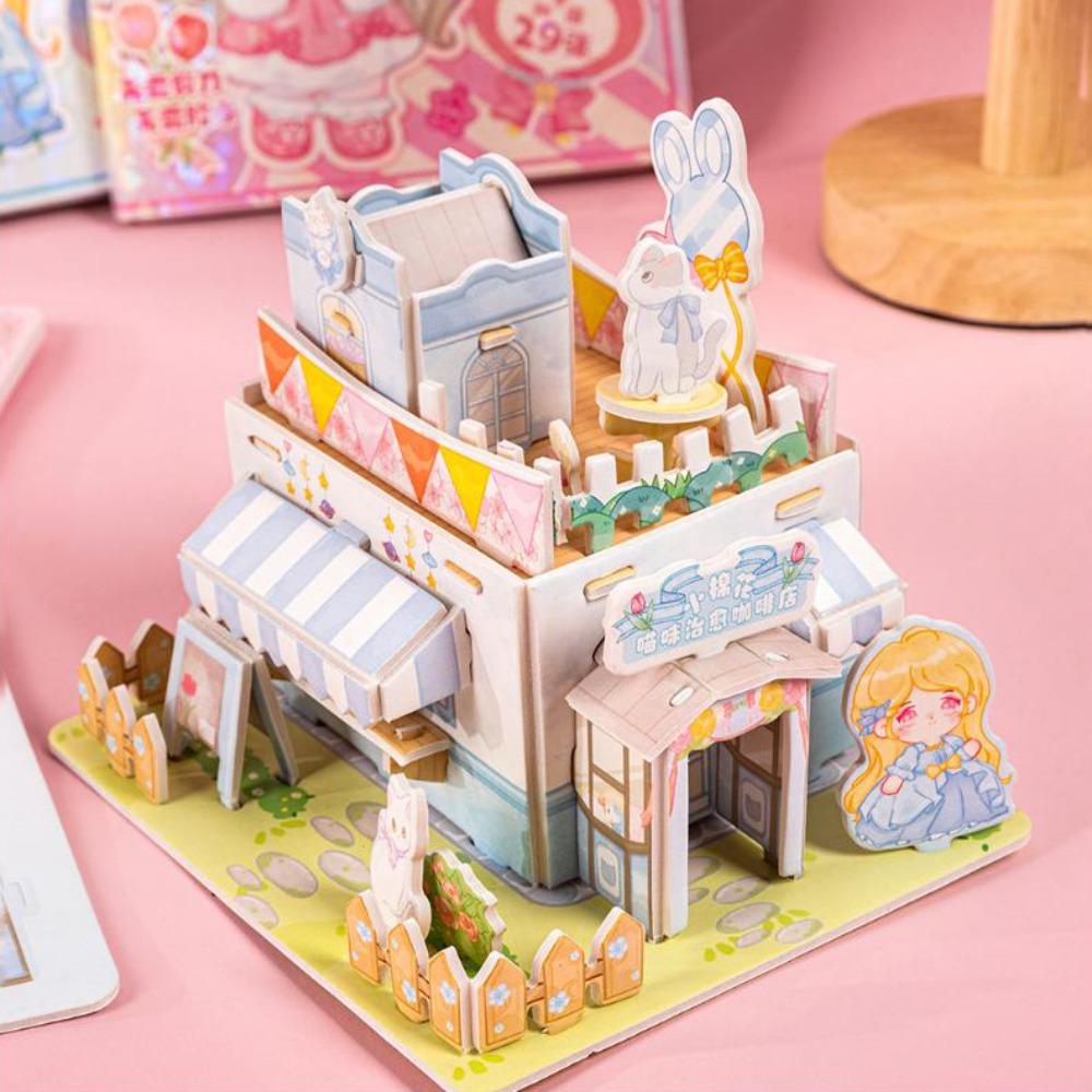 

Ручная работа 3D Дом DIY Игрушка Спальня 3D Головоломка Крошечный Дом Модель Картонный 3D Дом Игрушки Украшения
