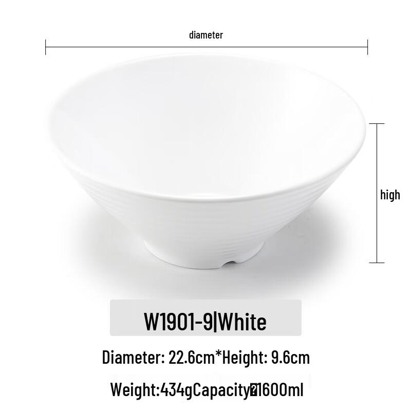 

A5 Melamine Commercial Ramen Noodle Bowl
