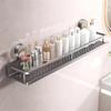 2026 New Suction Cup Storage Rack, Shower Shelves for Inside Shower No Drilling,Large Capacity Removable Bathroom Storage Rack
