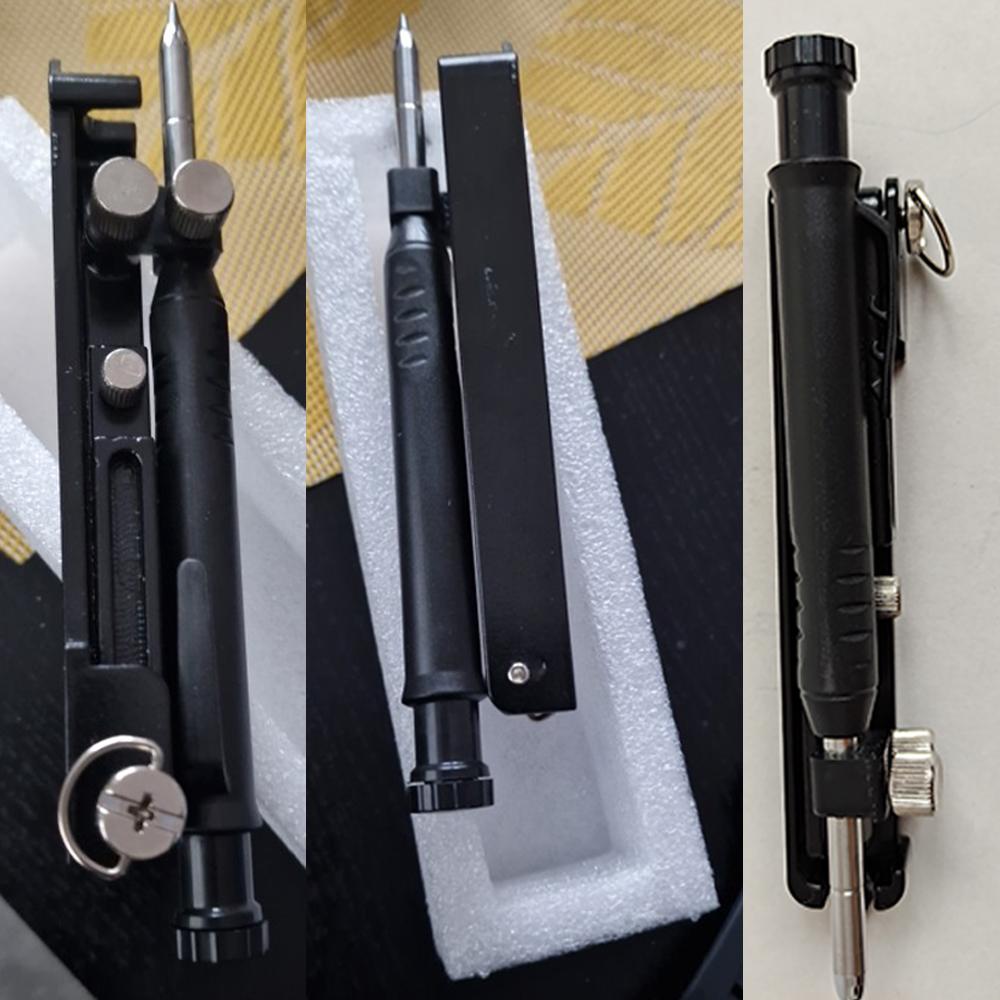 DIY Woodworking Scribing Tool Aluminum Alloy Adjustable Contour Gauge Scribe Compass Tool Multi-function Profile Scribing Ruler