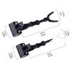 2Pcs Fishing Rod Rest Head 360 Degree Rotations Bracket Bridge Raft Fishing Rod Rack Non-Slip Luminous Reinforced Pole Bracket