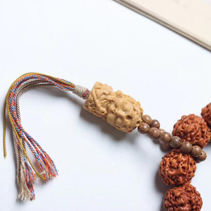 King Kong Bodhi Handheld Bracelet with Classic Tara Prayer Beads