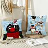 Minimalist CUTE PPingu  Pillow Case Pattern Printed Pillowcase For Living Room Sofa Cushion Cover