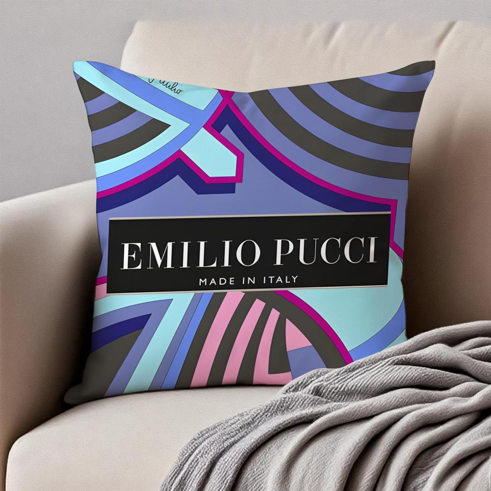 Copricuscino Lussuoso Vivace EEmilio PPucci Federa Antiacaro Cerniera Invisibile Peluche Corto Cuscino per Divano