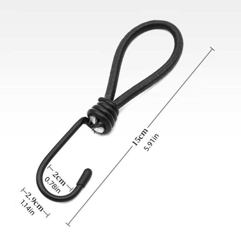 Strong 5pcs Elastic Rope Hook for Tents Versatile Outdoor Use for Camping and Adventure