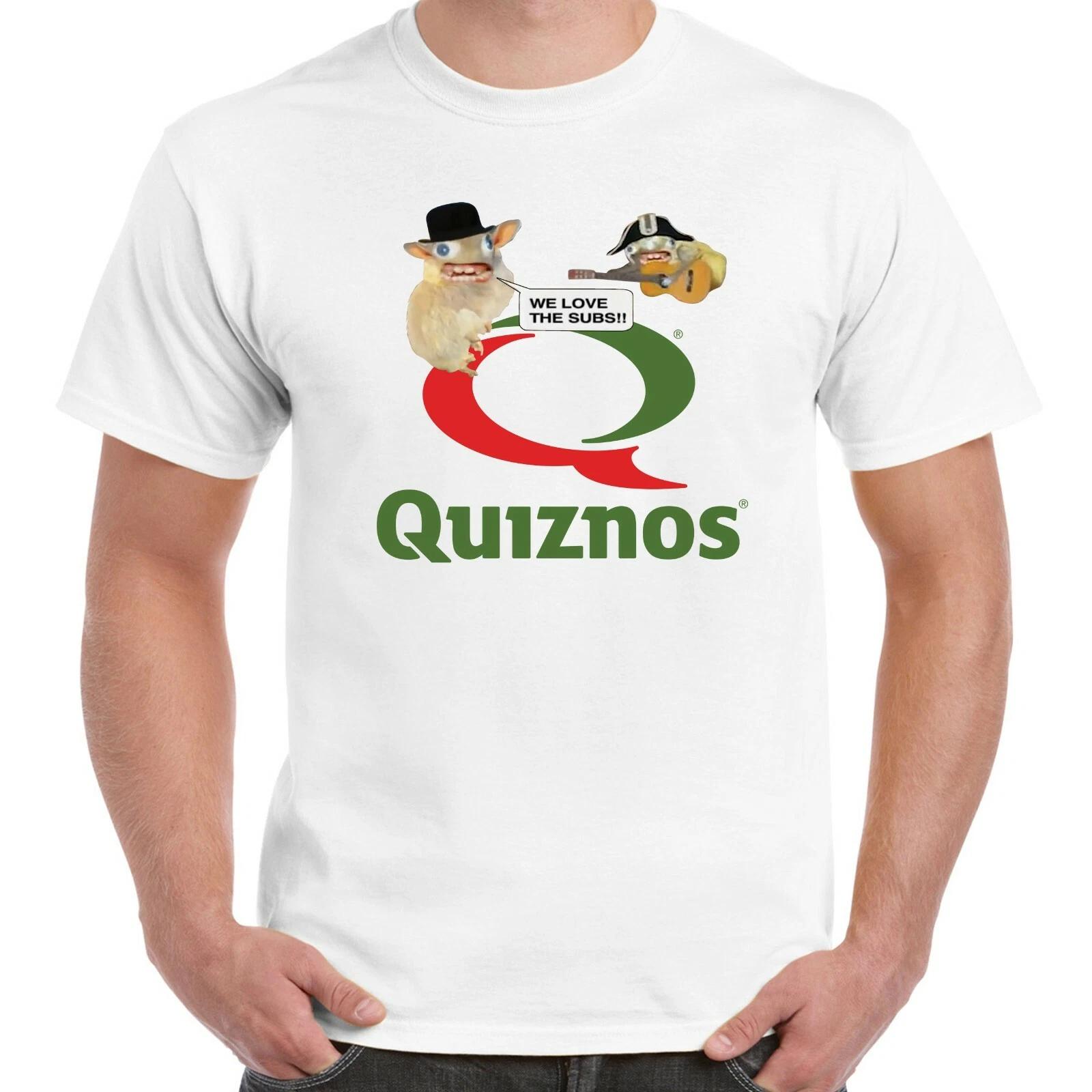 Футболка Quiznos - Футболка Quiznos с мертвыми хомяками - Прекратившая существование сеть сэндвичей XXXXL