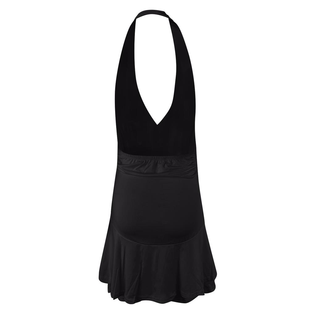 Women's Fashion Casual Suspender Sexy Camisole Sleeveless Backless Lace-up Dress