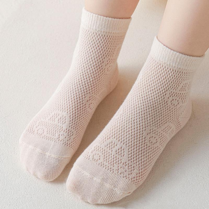 5Pairs/set Kids Boys Mesh Socks Cartoon Car Summer Thin Breathable Socks For Boys Casual Children's Student Sock 2-12Years New