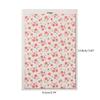 Clay Water Transfer Paper for DIY Clay Earring Jewelry, Floral Clay Transfer Sheet Flower Paper for Pottery Enamel Decal
