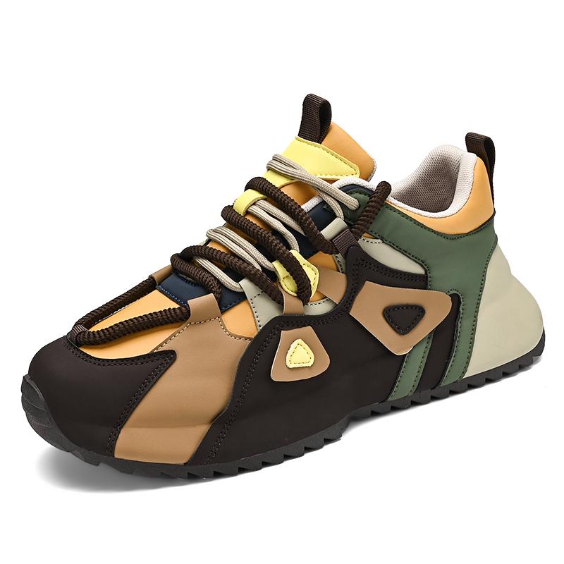 Мужская обувь новая повседневная спортивная обувь для папы боевая индивидуальность мужская обувь с внутренним увеличением 39 хаки 2339₽