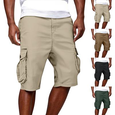 Pánske Casual Color Outdoors Pocket Beach Work Nohavice Cargo Shorts nohavice