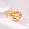 Exaggerated Punk Smooth Glossy Metal Open Cuff Bangles for Women Vintage Arm Bracelet Grunge Jewelry Steampunk Men