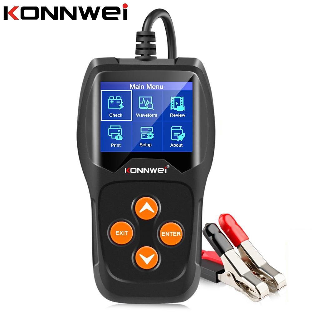 

KONNWEI KW600 Тестер автомобильного аккумулятора 12 В от 100 до 2000CCA 12 Вольт Инструменты для аккумулятора для автомобиля Быстрый проворачивание зарядки Диагностика