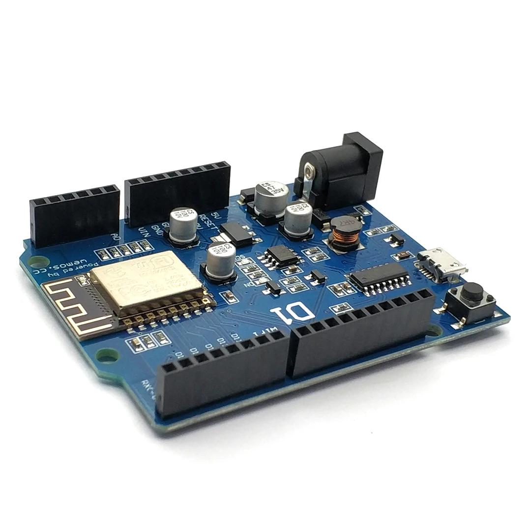 

ESP-12E WeMos D1 UNO R3 CH340 CH340G Плата розробки WiFi на базі ESP8266 Шилд Розумна електронна друкована плата для Arduino Сумісна з IDE Micro Interface