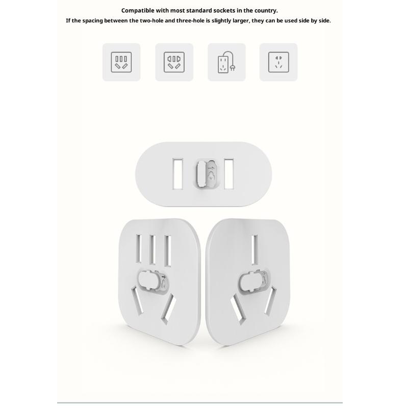 10Pcs Plug Guard, Us Standard Lock Socket Plugs Protector, Safety Anti Electric Baby Child Socket Plastic Security Locks