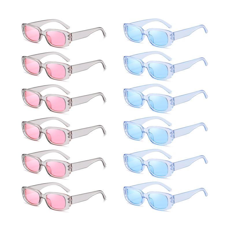 

12 пар в наборе Модные брендовые дизайнерские солнцезащитные очки Новинка Женские трендовые солнцезащитные очки Многоцветная отделка Женские солнцезащитные очки