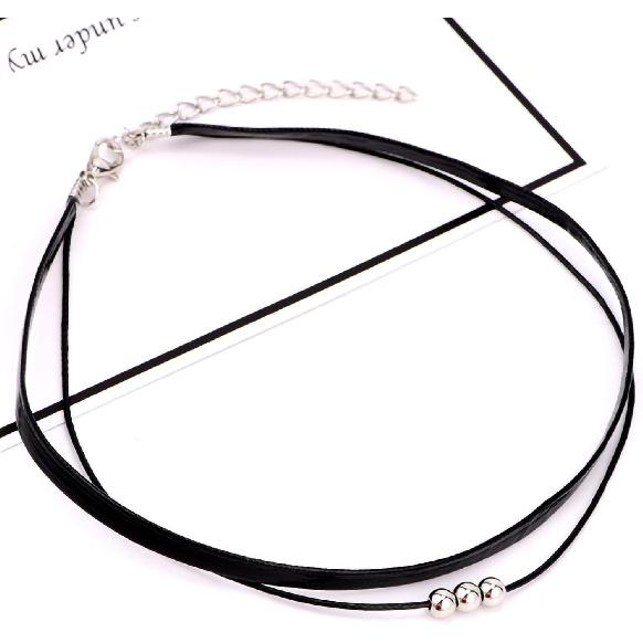 Fesciory Schwarze Halskette für Damen, Verstellbarer Täglicher Goth Schmuck Geschenk | Verstellbare Passform, Enganliegende Schwarze Halskette, Spitze Samt Perlen oder Anhänger