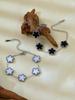 1 Piece Light Luxury Lucky Stainless Steel Five Flower Bracelet for Women's Daily Commuter Accessories, Clover Zircon Bracelet