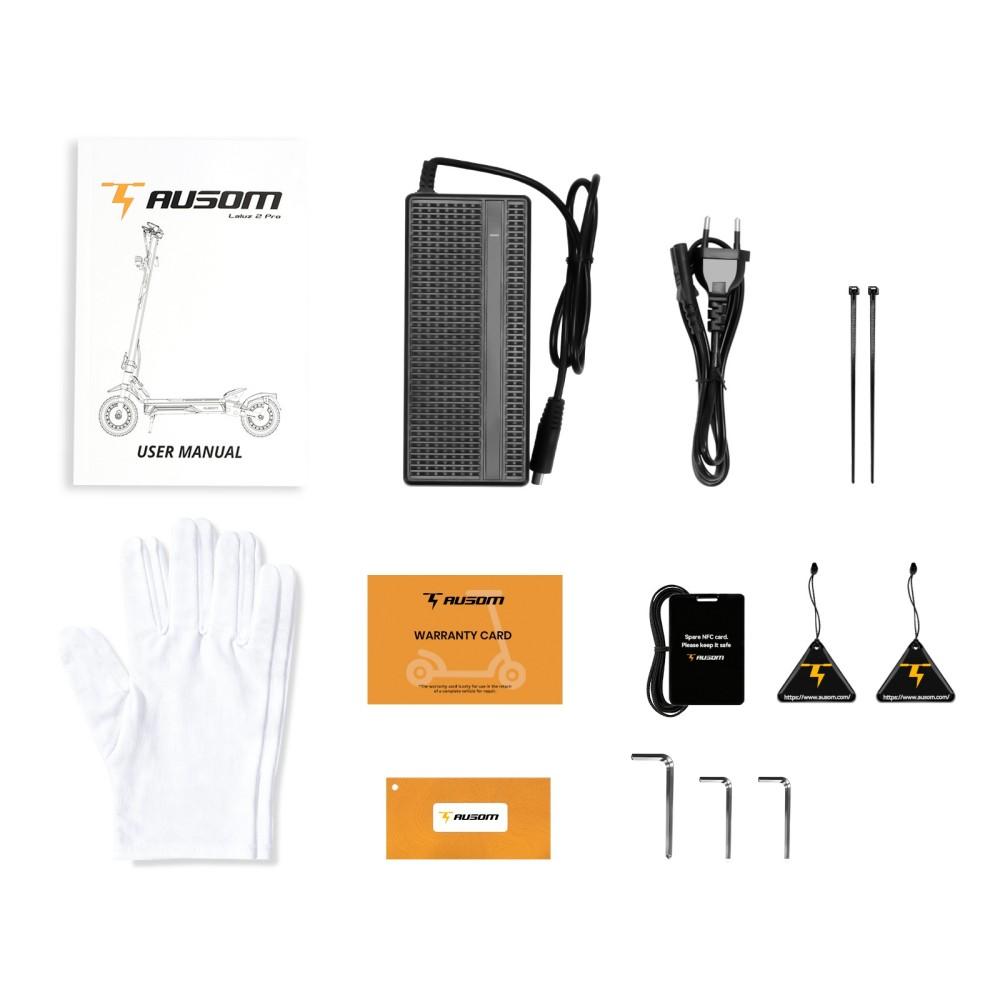 Monopattino elettrico Ausom K20 Pro, 2x1000W, 48V 18Ah, 10", 60km/h, 90km, freni a disco doppi, sospensioni, NFC.
