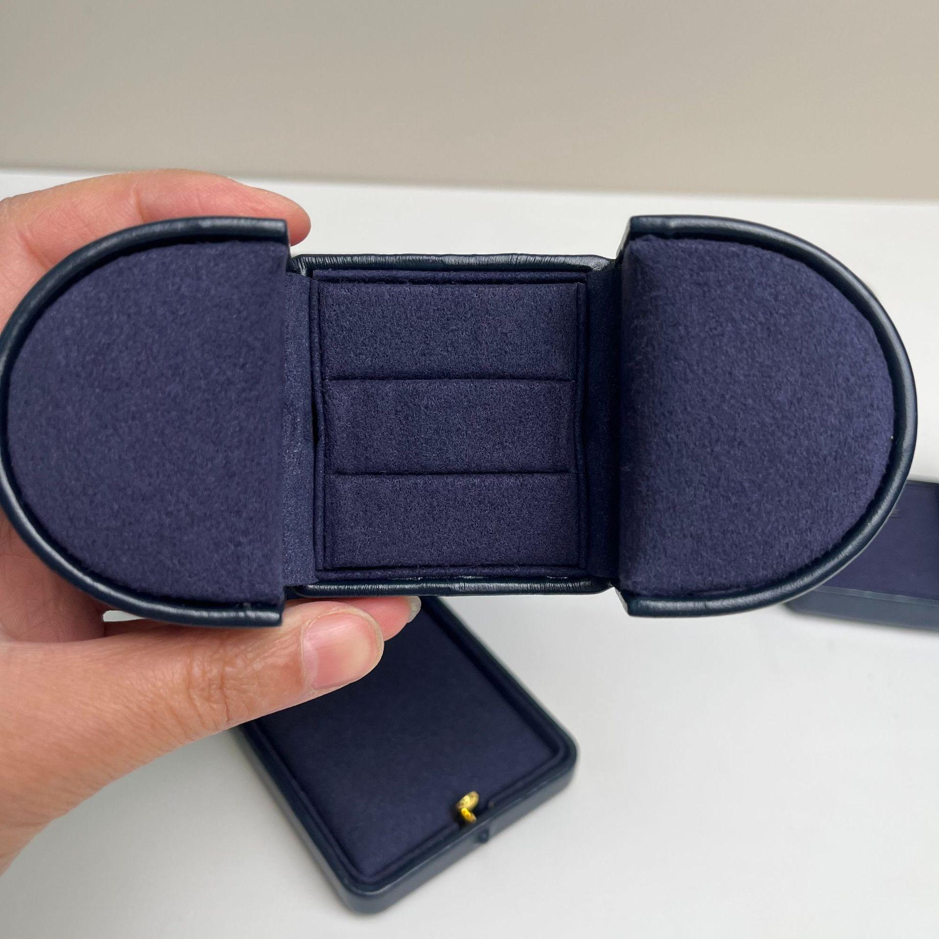 

Jewelry Box, Ring Pendant Diamond Ring Box, Double Open Display Jewelry Box, PU Jewelry Packaging Box 011