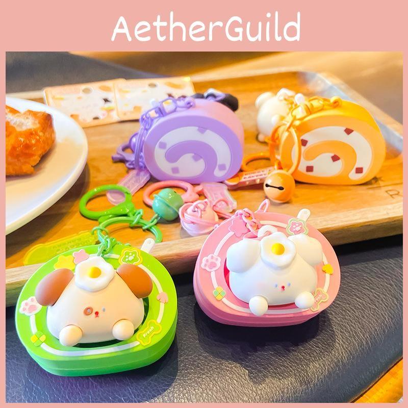 Egg Dog Poached Keychain Backpack Pendant Cartoon Bag Decoration Gifts Kids