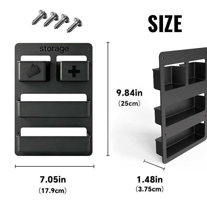 Wall Mounted Rv Door Organize Multi Layer Shelves Space Saving Storage Box Compact Bathroom Toilet Paper Holder Ideal For Rv Van