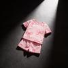Girl Summer Outfit Twopiece Cotton Cartoon Dress Set For Kids
