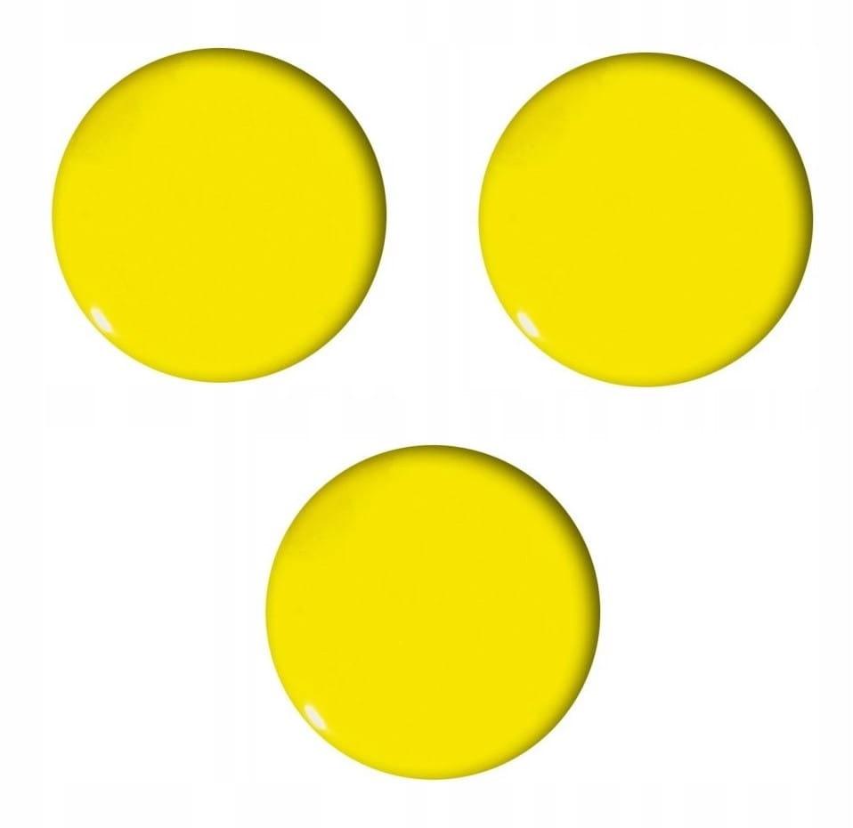 MAGNESY DO T. 50MM/3 ŻÓŁTE GŁADKIE TETIS