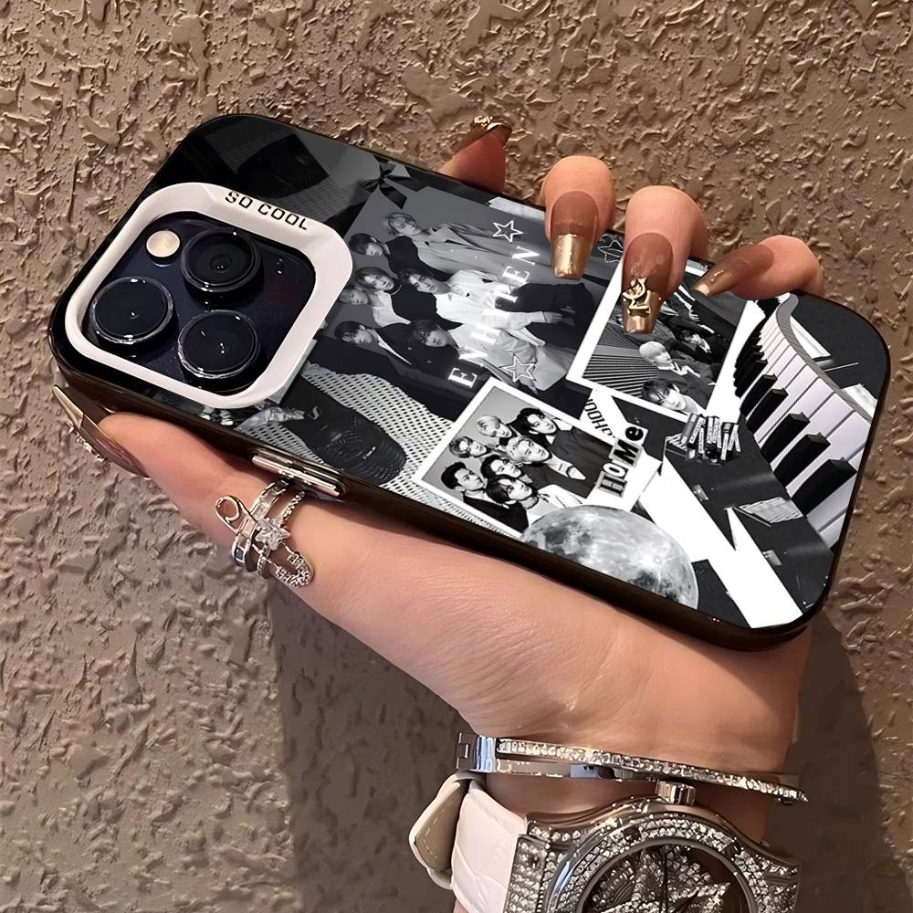 Korea E-Enhypenes Singing Phone Case For IPhone 17 Air 16 15 14 13 12 11 Pro Max Color Hard Cover