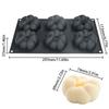 6 Cavity Mangosteen Silicone Molds Heat-Resistant Dessert Mold Mousse Cake Mold  Kitchen Bakeware
