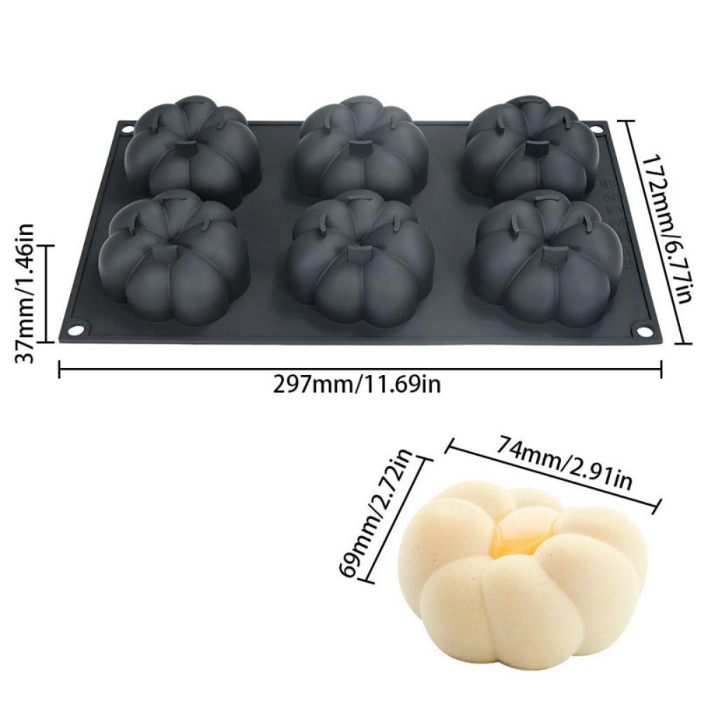 6 Cavity Mousse Cake Mold Heat-Resistant Clouds Baking Molds for Dessert Baking