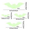 16pcs Glowing Bat Wall Sticker Reusable PVC 3D Bats Window Stickers Halloween Party Favors Home Self-Adhesive Party Supply