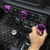 Console Headlight Air Condition Switch Knob Covers Trim for Jeep Wrangler JL JT