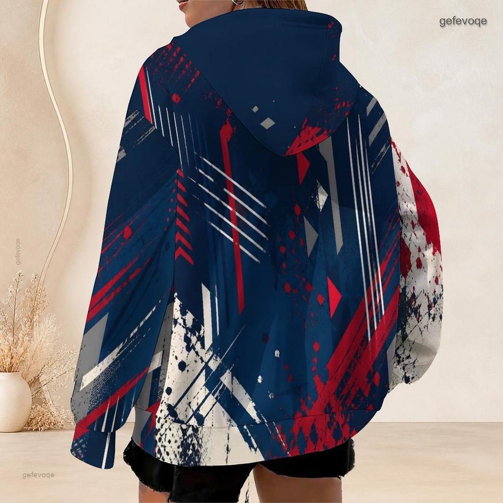 Women Plus Size Zip Up Hoodie Long Sleeve Loose Soft Casual Hooded Sweatshirt