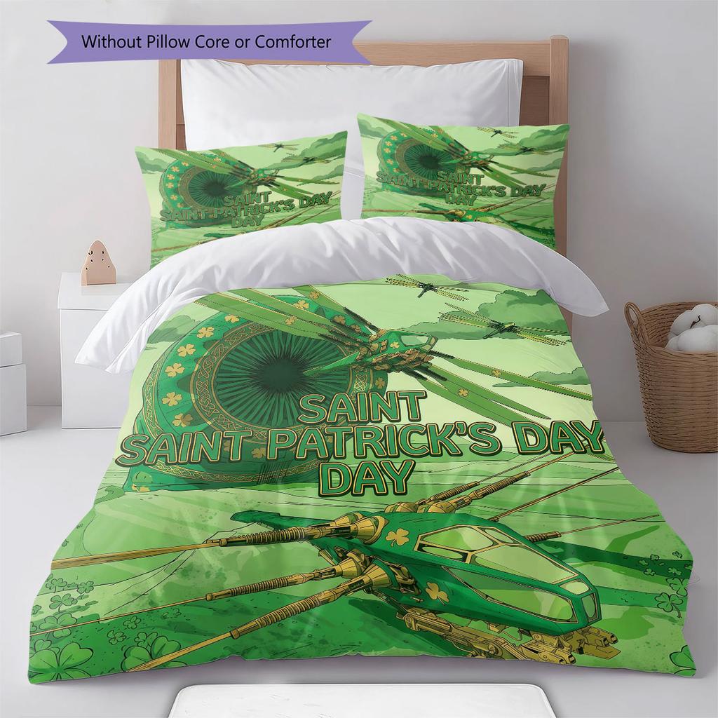 DUNE1 Muster Bettwäsche Steppdecke Set Bettbezug Kissenbezug Heimdekoration Geburtstagsgeschenk (1 Bettbezug + 2 Kissenbezüge, ohne Füllung)