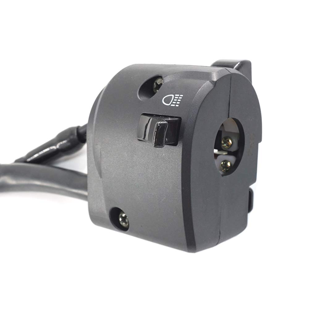 HANSWD 7/8" 22mm Motorcycle Handle Left Switch Horn High Beam Low Beam Turn Signal Headlight