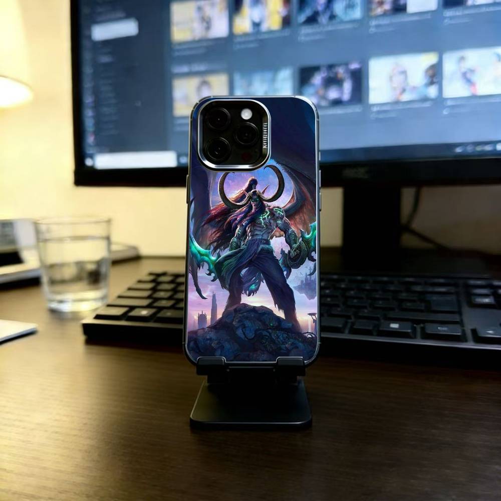 

W-World of W-Warcraft Phone Case For iPhone 17,16,15,14,13,12,11 Plus,Pro Max,XS,Colorful Silver Black Cover iPhone17ProMax