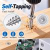 Flat Head Self-tapping Screws Stainless Steel Rust Prevention Screws Wood Metal Sheet Fixing Fastener Home Hardware Repair Screw