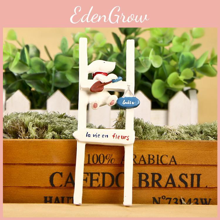 Staircase Creative Climbing Puppy Scene Mini Model Ornament For Decor Garden