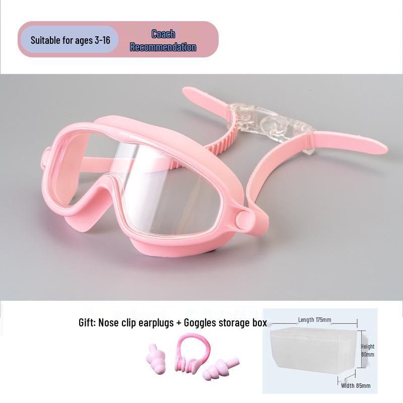 Best-Selling Kids' Large Frame Anti-Fog Waterproof Swim Goggles