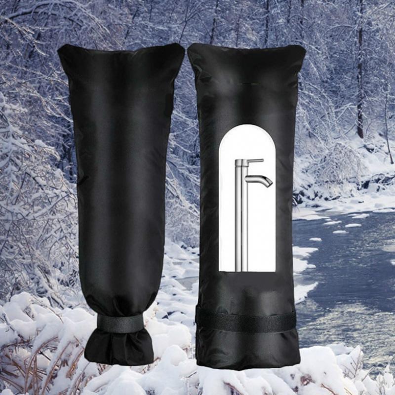 Waterproof Oxford Cloth Faucet Antifreeze Cover Winter Outdoor Water Pipe Insulation Cover Anti-Icing Protective Cover