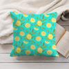 Lemon Pattern Cushion Cover Soft Short Plush Pillow Cover Smooth Cozy Texture Aesthetic Cushion Case Home Decor