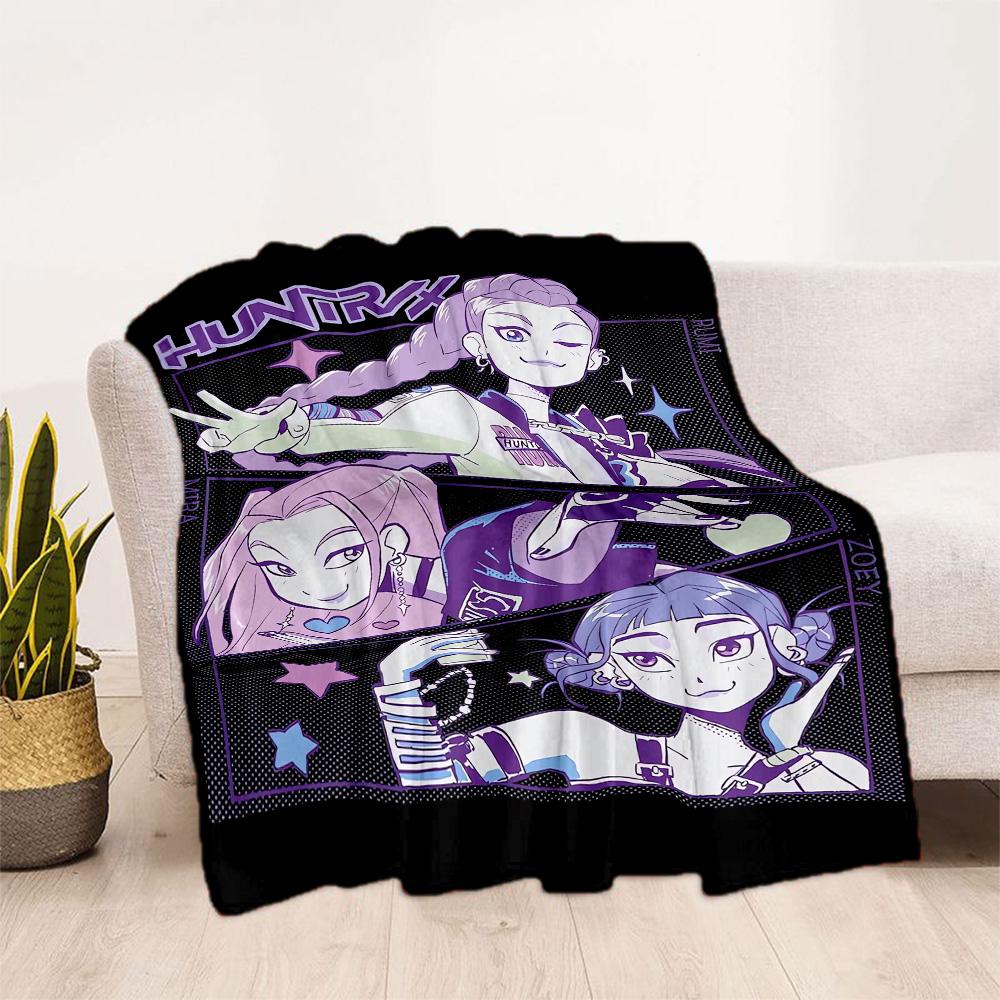 1pc K-pop Glow Blanket Comfortable Soft Lightweight Multi Purpose Blanket for Travel Camping Picnics Sofa Office Bedroom Perfect Gift for Friends