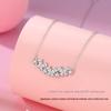Tichia Smiling Butterfly Necklace: S925 Sterling Silver, Luxurious High-End Fashion with Versatile Shining Butterfly Clavicle Chain.