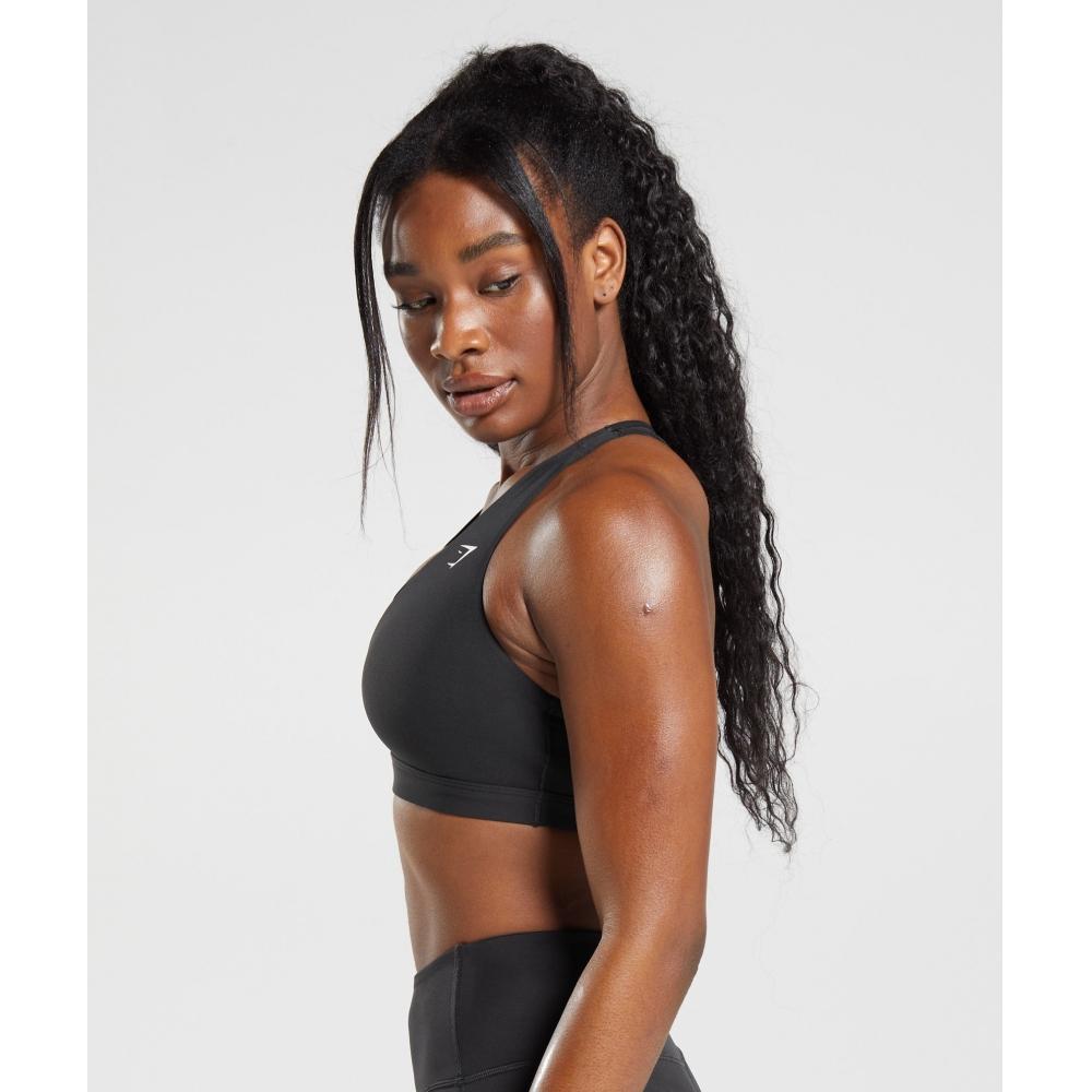 Gymshark Crossover Sports Bra Black B4a9k Bbbb