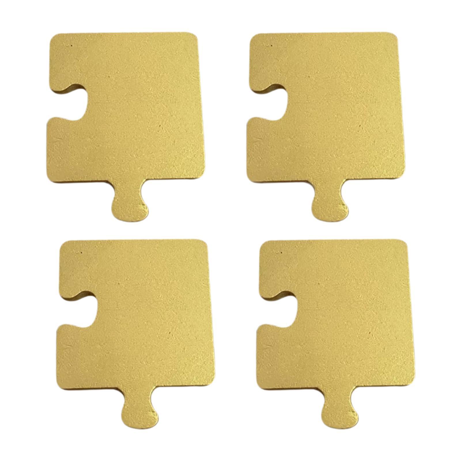 

4Pcs Wooden Coasters Cup Mat Accessories Household Ideal Coasters for Desk жовтий