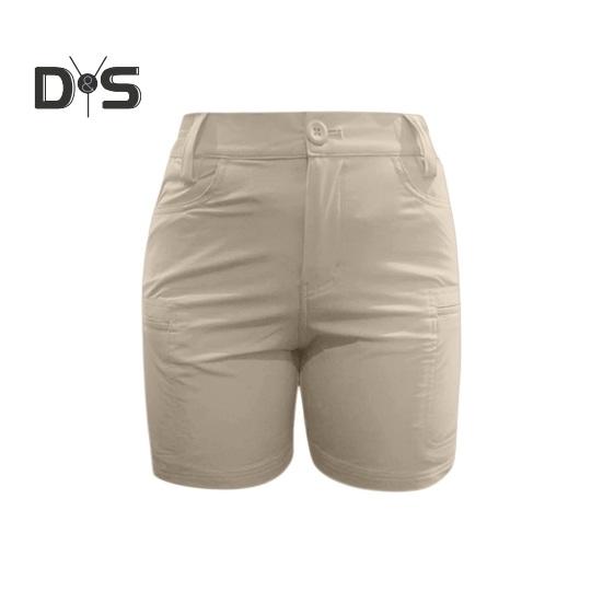 

Женские шорты-бермуды, эластичные шорты для походов с высокой талией и карманами, повседневные быстросохнущие шорты для гольфа для летнего активного отдыха S абрикосовый