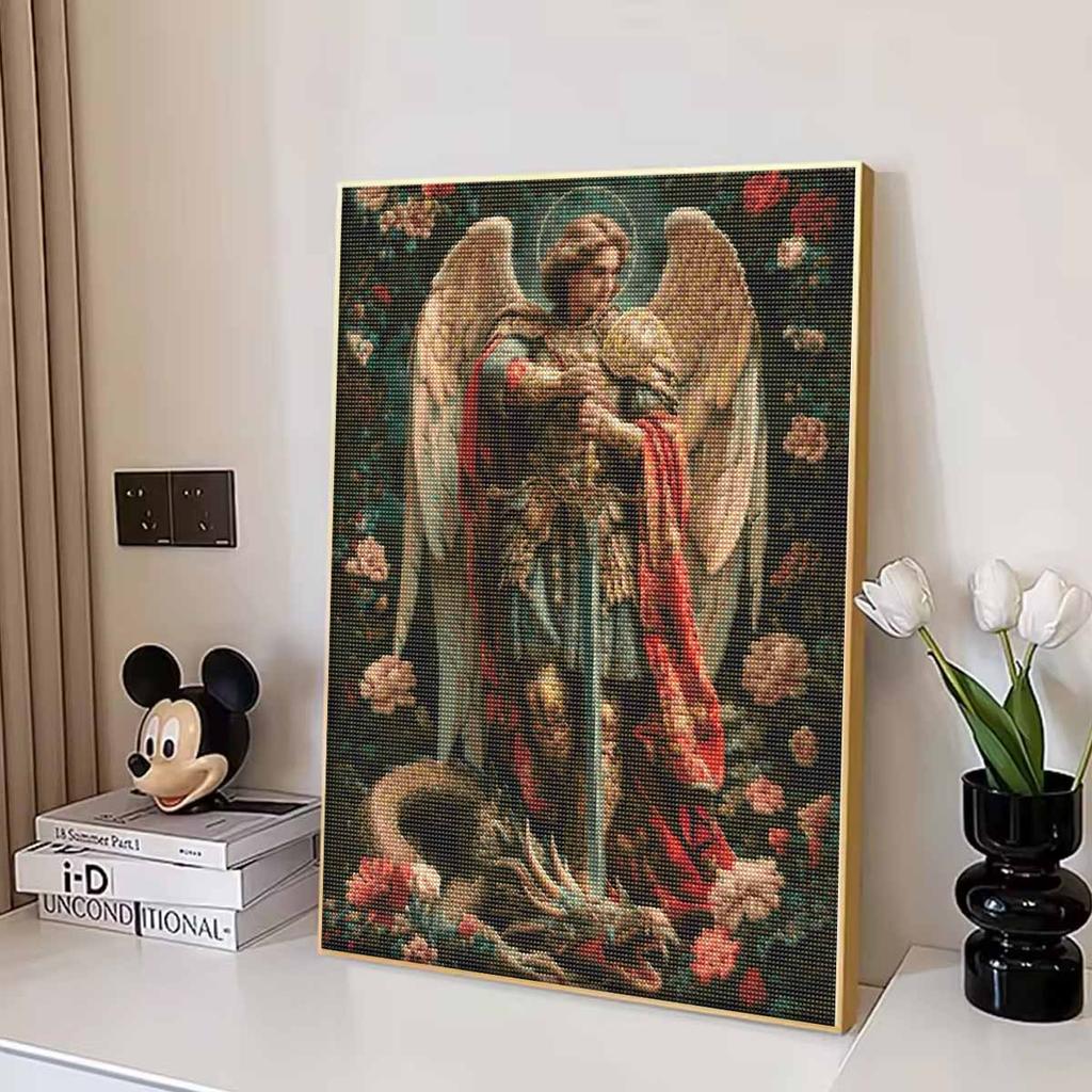 Creative Diamond Painting Kit for Adults DIY Angel Rhinestone Picture Canvas for Leisure Craft Wall Art and Gift Making Fun Set